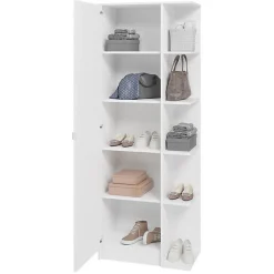 Meuble à chaussures Beaux Meubles Pas Chers BST18-06 Blanc 15 paires