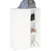 Meuble à chaussures Beaux Meubles Pas Chers BST21-06 Blanc 67.5x96.5x35 cm