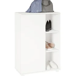 Meuble à chaussures Beaux Meubles Pas Chers BST21-06 Blanc 67.5x96.5x35 cm