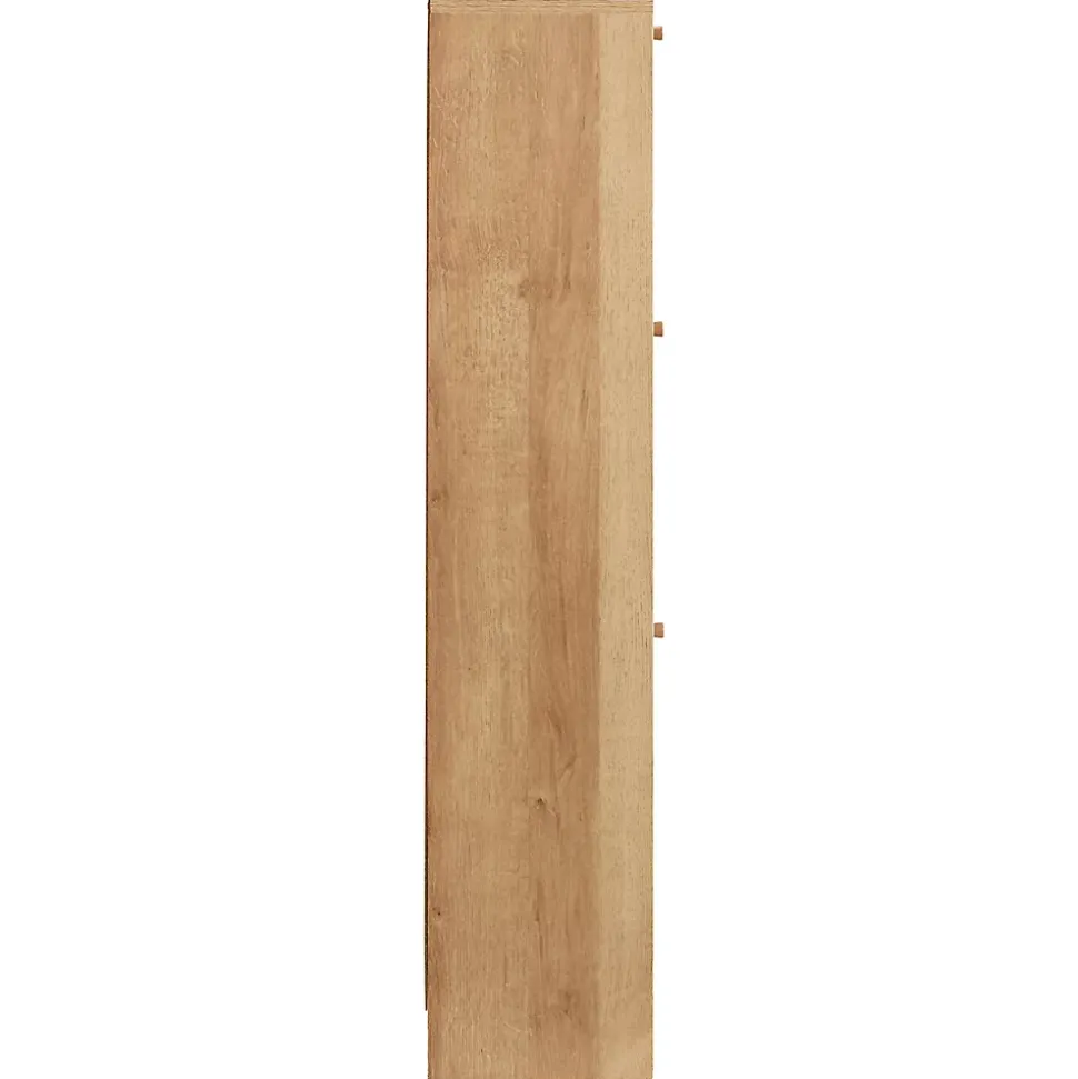 Meuble à chaussures cannage et bois 3 portes Bali