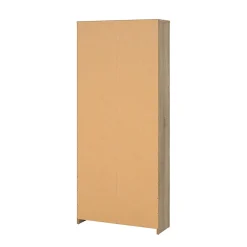Meuble à chaussures Dtraor, Meuble à chaussures, Armoire d'entrée polyvalente, 70x24 h162 cm, Chêne et Blanc