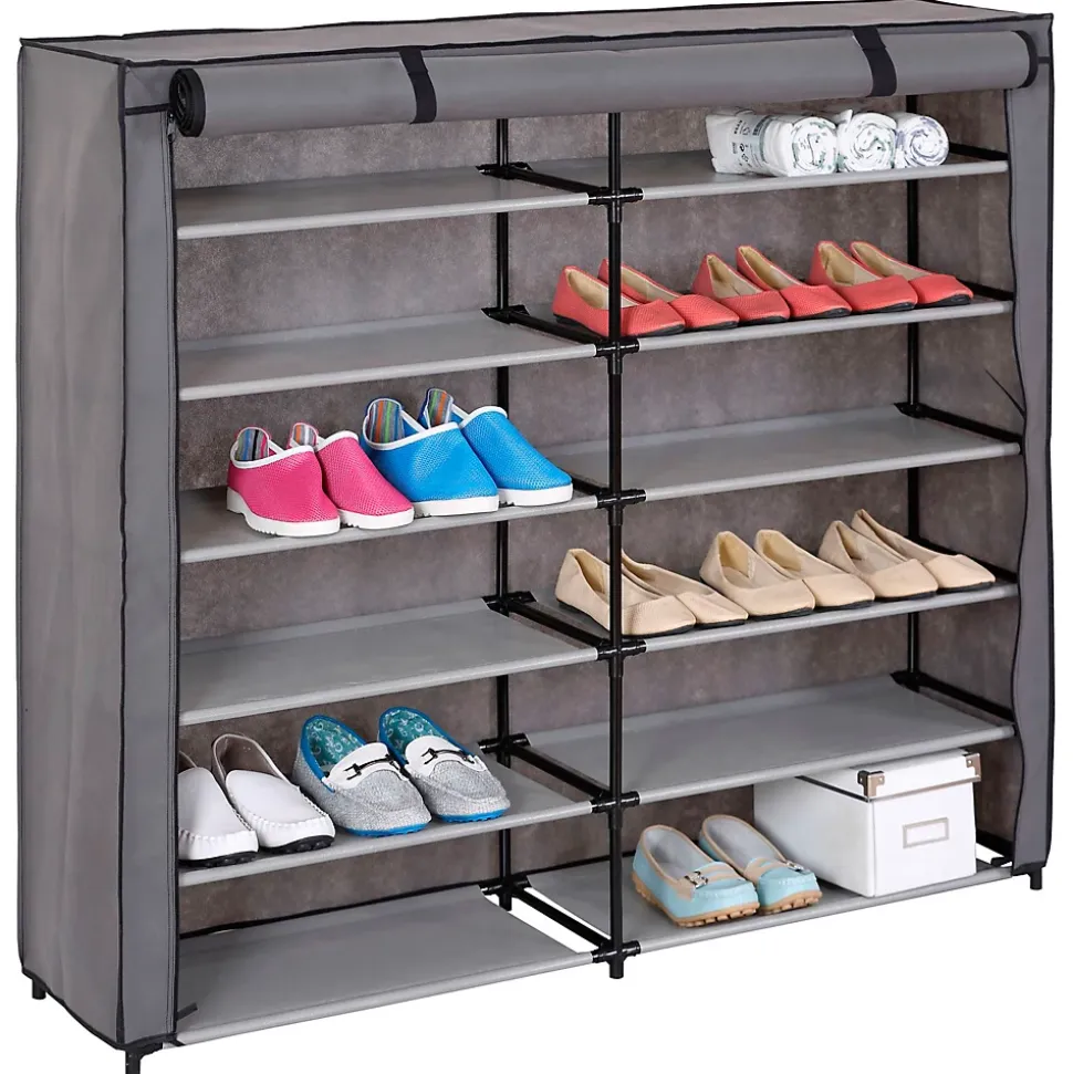 Meuble à chaussures en tissu VIOLA, 12 tablettes
