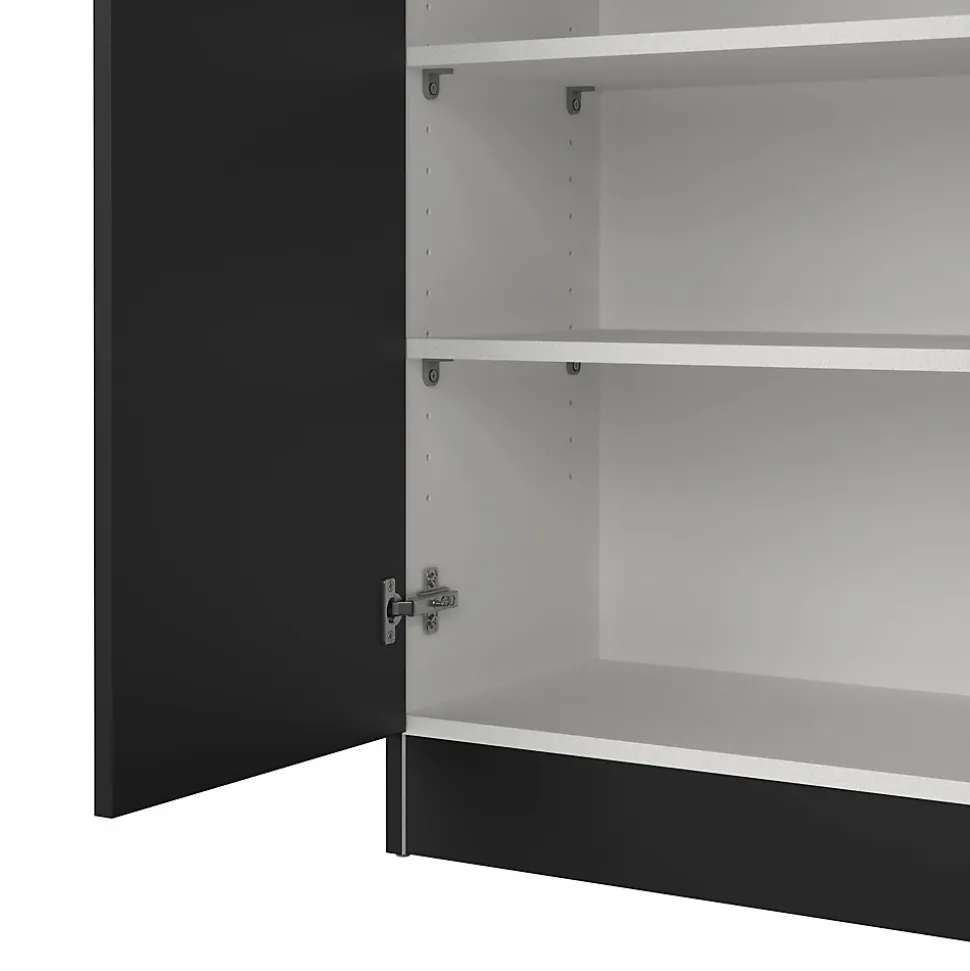 Meuble à chaussures Erinni, Meuble à chaussures, Armoire d'entrée polyvalente, Rangement pour chaussures, 69x35 h170 cm, Noir