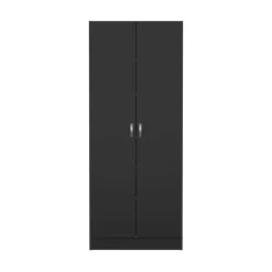 Meuble à chaussures Erinni, Meuble à chaussures, Armoire d'entrée polyvalente, Rangement pour chaussures, 69x35 h170 cm, Noir