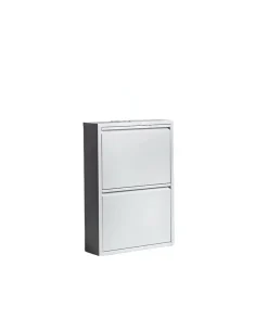 Meuble à chaussures Ezequiel, Meuble à chaussures, Armoire d'entrée polyvalente, Rangement pour chaussures, 50x15h71 cm, Blanc