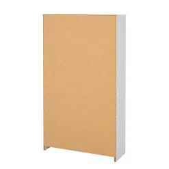 Meuble à chaussures Irina, Meuble à chaussures, Armoire d'entrée polyvalente, Rangement pour chaussures, 70x24 h124 cm, Blanc