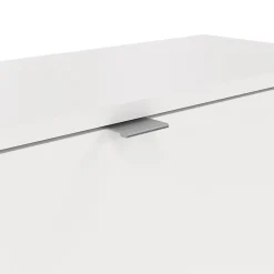 Meuble à chaussures Irina, Meuble à chaussures, Armoire d'entrée polyvalente, Rangement pour chaussures, 70x24 h124 cm, Blanc