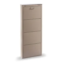 Meuble à chaussures KIBO 4 compartiments gain de place grande capacité jusqu'à 12 paires