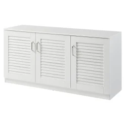 Meuble à chaussures Loeten 62 x 125 x 36 cm blanc en.casa