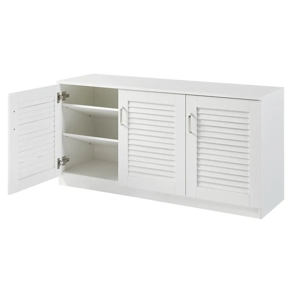 Meuble à chaussures Loeten 62 x 125 x 36 cm blanc en.casa