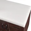 Meuble à chaussures Loeten avec banquette 97 x 120 x 36 cm effet wengé en.casa