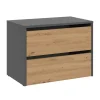 Meuble à chaussures modulable - Dimensions 60x36x44 cm - 2 portes rabattables-MONZ