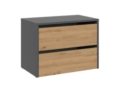 Meuble à chaussures modulable - Dimensions 60x36x44 cm - 2 portes rabattables-MONZ