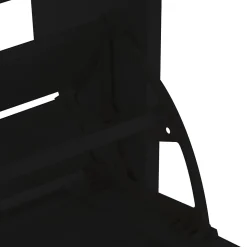 Meuble à Chaussures Noir avec 4 Compartiments Abattants et Étagère Ouverte, Meuble d'Entrée pour Couloir ou Entrée - 110x24x90 cm