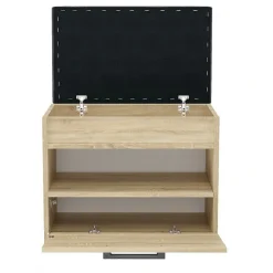 Meuble à chaussures style scandinave entrée - 60x35x49 - Banc avec rangement-PARMI