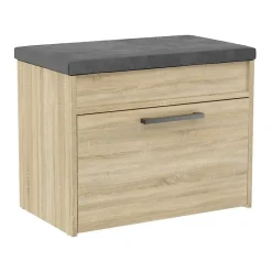 Meuble à chaussures style scandinave entrée - 60x35x49 - Banc avec rangement-PARMI