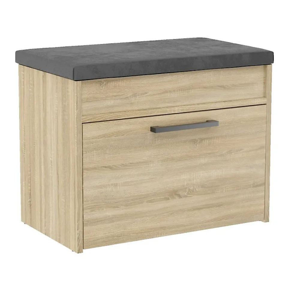 Meuble à chaussures style scandinave entrée - 60x35x49 - Banc avec rangement-PARMI