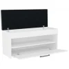Meuble à chaussures style scandinave entrée - 100x35x49 - Banc avec rangement-PARMI