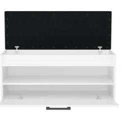Meuble à chaussures style scandinave entrée - 100x35x49 - Banc avec rangement-PARMI