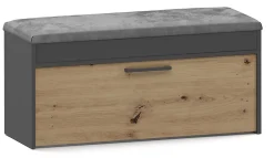 Meuble à chaussures style scandinave entrée - 100x35x49 - Banc avec rangement-PARMI