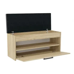 Meuble à chaussures style scandinave entrée - 100x35x49 - Banc avec rangement-PARMI