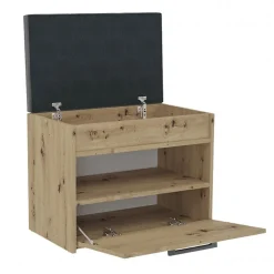 Meuble à chaussures style scandinave entrée - 60x35x49 - Banc avec rangement-PARMI