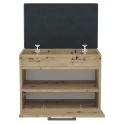 Meuble à chaussures style scandinave entrée - 60x35x49 - Banc avec rangement-PARMI