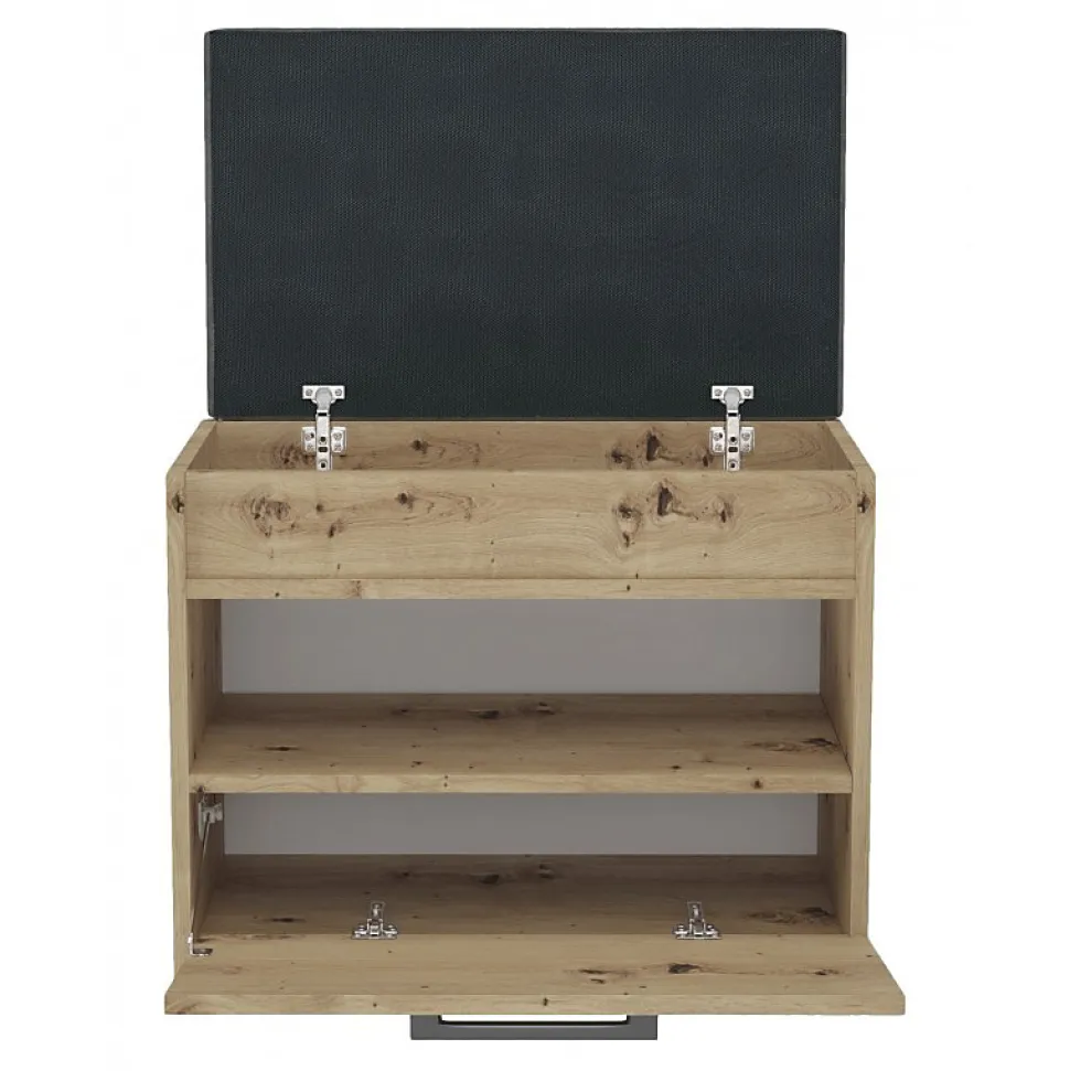 Meuble à chaussures style scandinave entrée - 60x35x49 - Banc avec rangement-PARMI