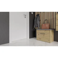 Meuble à chaussures style scandinave entrée - 60x35x49 - Banc avec rangement-PARMI
