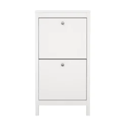 Meuble à chaussures Tisoy, Meuble à chaussures, Armoire d'entrée polyvalente, Rangement pour chaussures, 54x25 h103 cm, Blanc