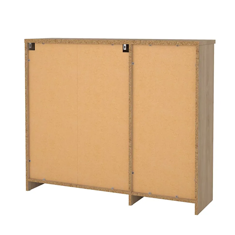 Meuble à chaussures Todd, Meuble à chaussures, Armoire d'entrée polyvalente, Rangement pour chaussures, 109x32 h93 cm, Chêne clair