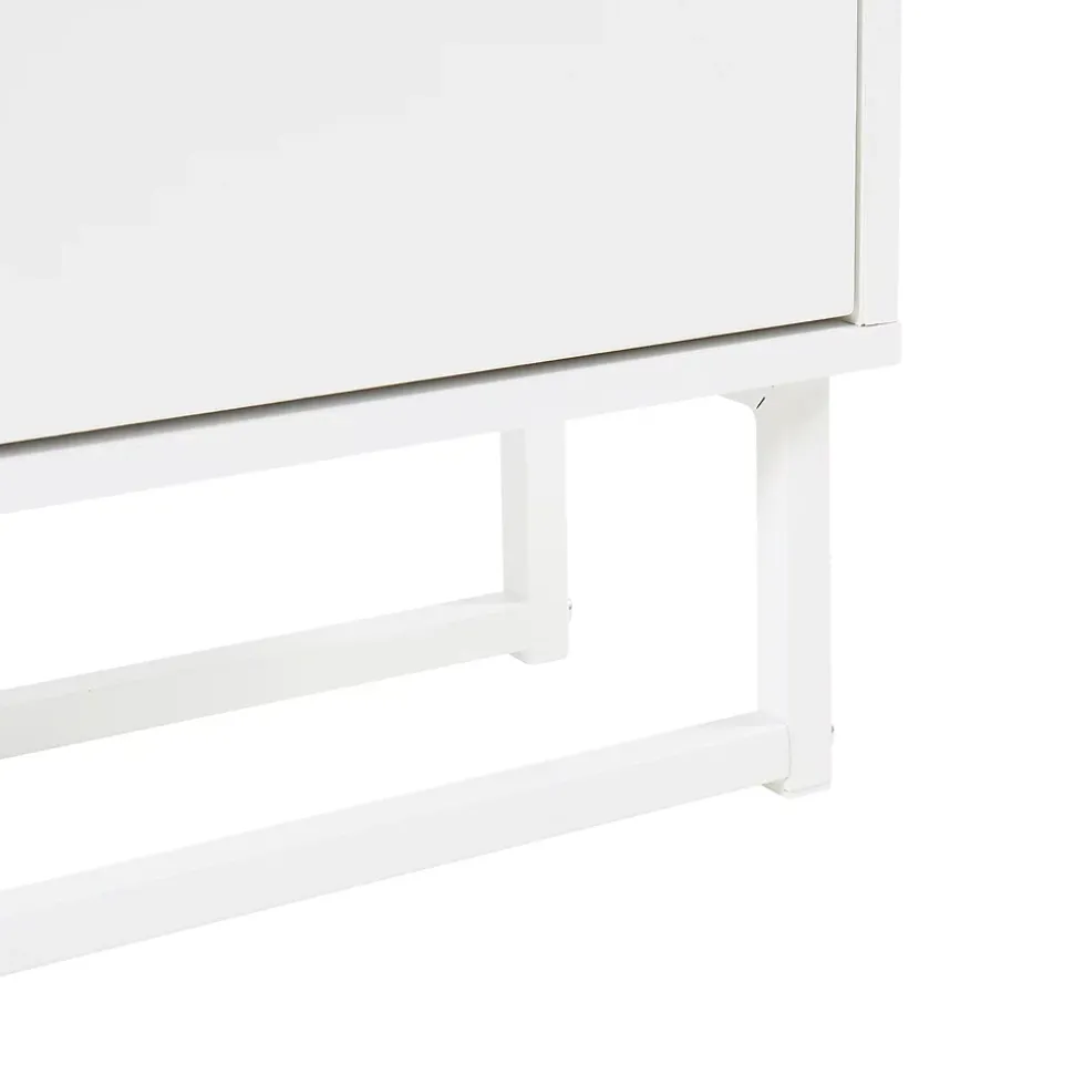 Meuble à chaussures Ylitornio 92 x 100 x 19 cm blanc en.casa