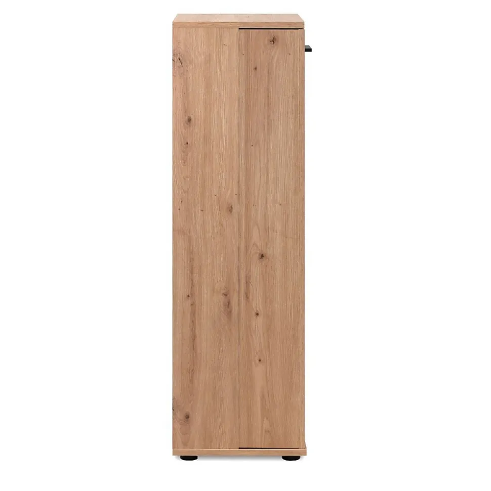 Meuble a chaussures Satos - Chene Artisan - 100 x 110 x 34 cm - Capacité 12 Paires