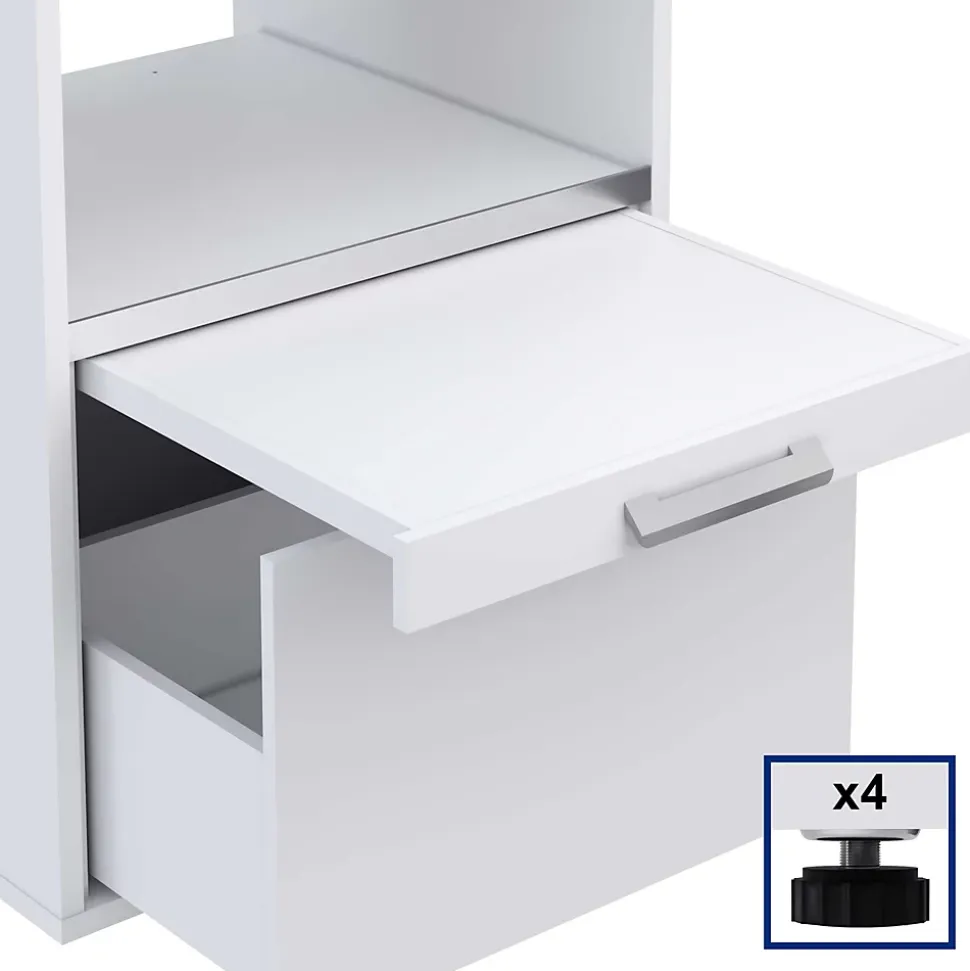 Meuble armoire pour machine à laver T-BATH 67,2x144cm blanc