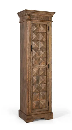 Meuble bar avec porte d'entrée en bois de manguier