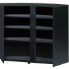 Meuble bar Beaux Meubles Pas Chers SNACK130NON noir réversible L134,5 H104,8 P55