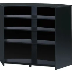 Meuble bar Beaux Meubles Pas Chers SNACK130NON noir réversible L134,5 H104,8 P55
