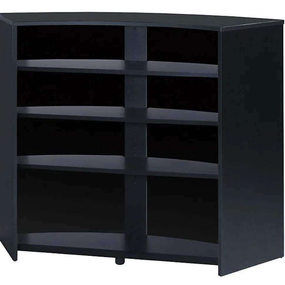 Meuble bar Beaux Meubles Pas Chers SNACK130NON noir réversible L134,5 H104,8 P55