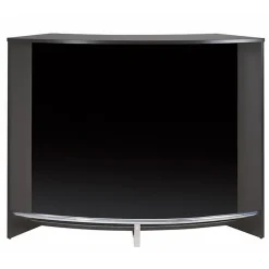 Meuble bar Beaux Meubles Pas Chers SNACK130NON noir réversible L134,5 H104,8 P55