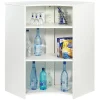 Meuble bar blanc SIMMOB SNACK106BL 107 cm bois mélaminé