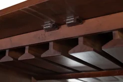 Meuble bar en bois manguier et métal
