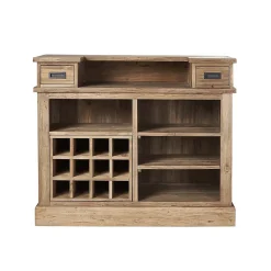 Meuble bar en teck massif recyclé 120 cm