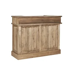 Meuble bar en teck massif recyclé 120 cm
