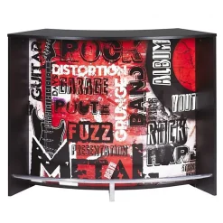 Meuble bar Rock 451 SIMMOB Noir 1345x55x1048 mm