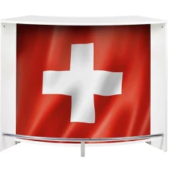 Meuble bar SIMMOB 135 cm blanc réversible bois
