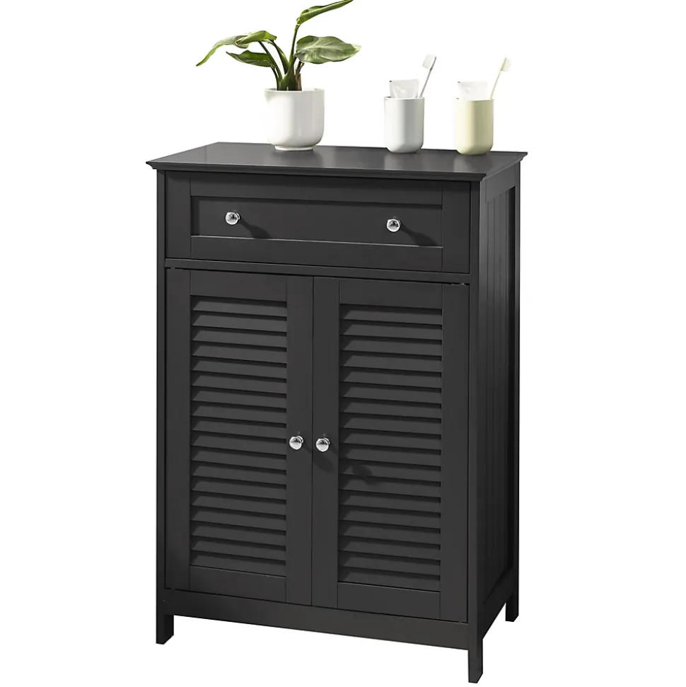 Meuble Bas de Salle de Bain avec Tiroir, Buffet Commode, FRG238-DG, SoBuy