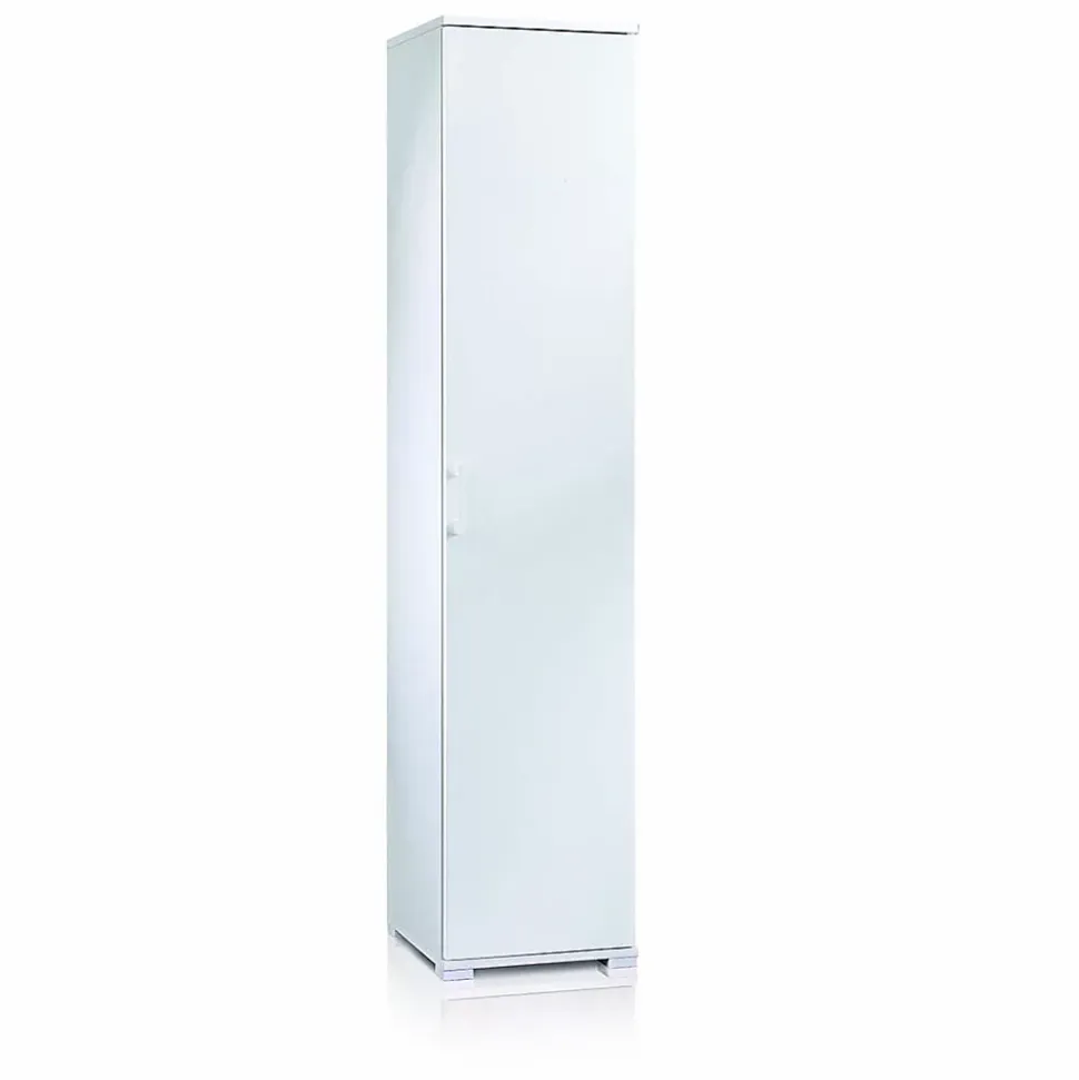 Meuble Colonne Polyvalent 45Cm Avec Porte Et Poignée Blanc