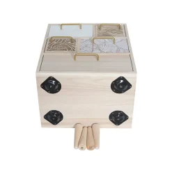 Meuble Commode Polyvalent en Bois Clair avec 5 Tiroirs