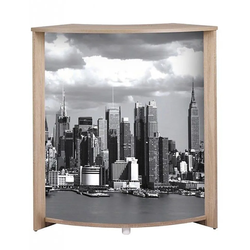 Meuble comptoir Bar Chêne Manhattan 508 96,7x44,9x104,8 cm
