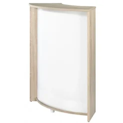 Meuble comptoir bar SIMMOB 96,7x44,9x104,8 cm blanc chêne